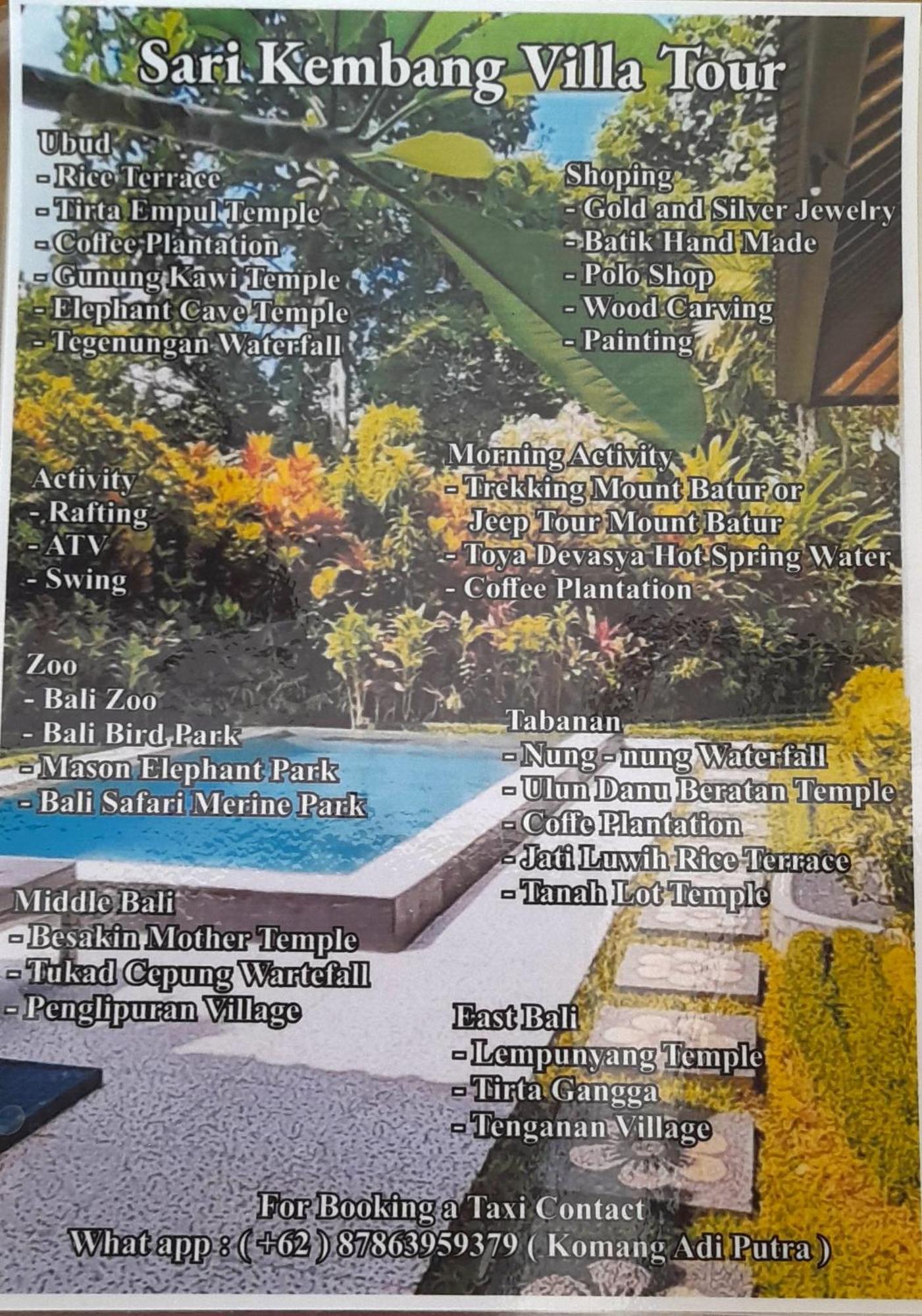 Sari Kembang Villa Ubud 1 ภายนอก รูปภาพ